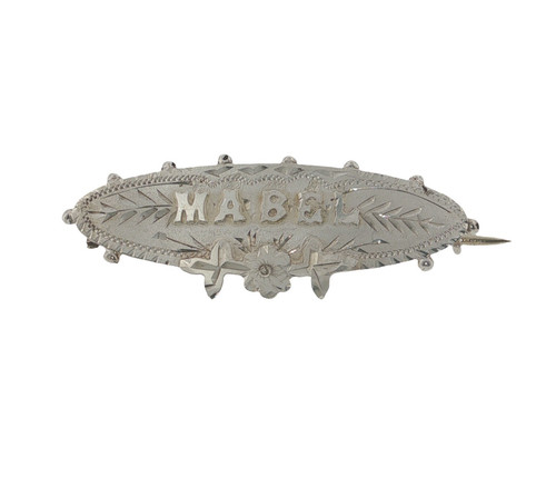 Antique silver mabel name - antique,