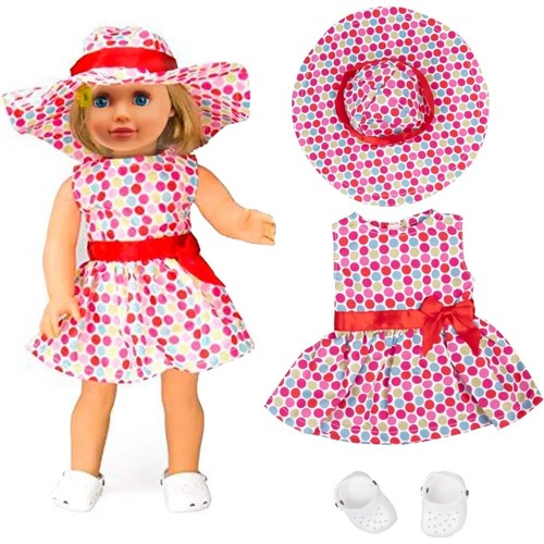 Easter sundress bonnet - sundress, doll