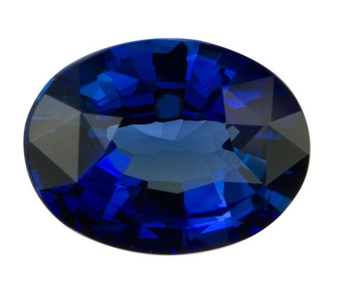 Natural dark blue sapphire - natural,