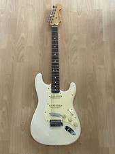 Vintage White Fender Mexican Strat - with HotRail pickups