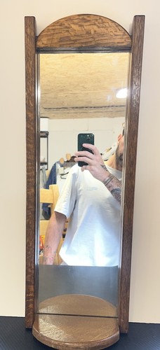 Antique pine mirror for wall - antique,