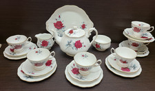 6x person Royal Albert Sweet Romance Tea Set teapot trios cake plate 22pcs 1st