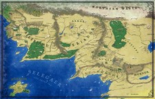 Map Of Beleriand, Numenor &