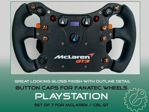 Outlined gloss fanatec - gloss, button