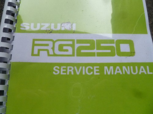 Suzuki 250 service manual - rg,