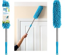 Telescopic Chenille Microfibre Noodle Duster Extendable Easy Reach 60-102cm