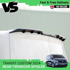 FITS FORD TRANSIT CUSTOM 2024- TWIN DOOR REAR SPOILER WING PU NOT FIBREGLASS
