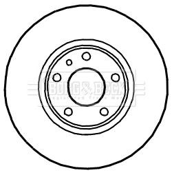 Borg beck brake disc pair - x2,