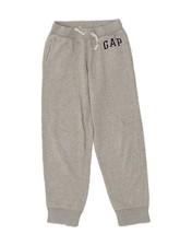 GAP Boys Graphic Tracksuit Trousers Joggers 8-9 Years 2XL  Grey Cotton BN21