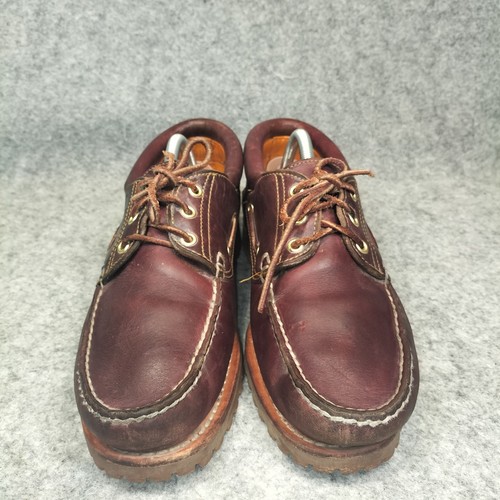 Timberland brown leather boat - brown,