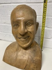 vintage hand carved male death