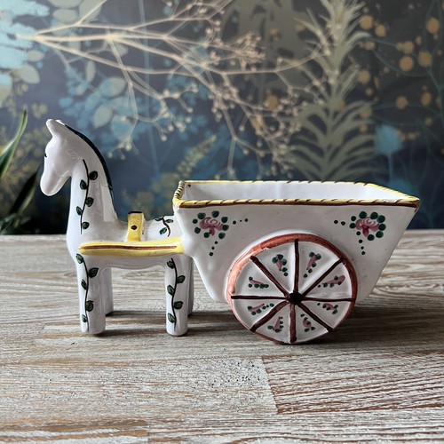 Vintage italian ceramic donkey - vintage,