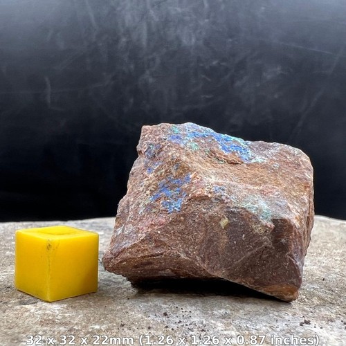 Azurite crystals matrix - matrix, –