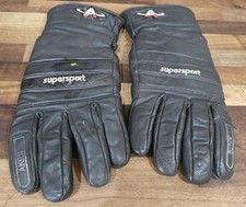 Akito SuperSport Black Leather Motorcycle Motorbike Gauntlets Gloves Size XL