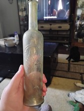 Antique embossed bottle - embossed,