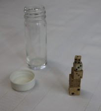 Vintage Bone Dice – Set of 5