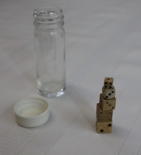 Vintage bone dice set of - vintage,