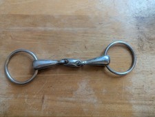 Loose Ring Snaffle With Lozenge - 5.5" (also known as double jointed bit)