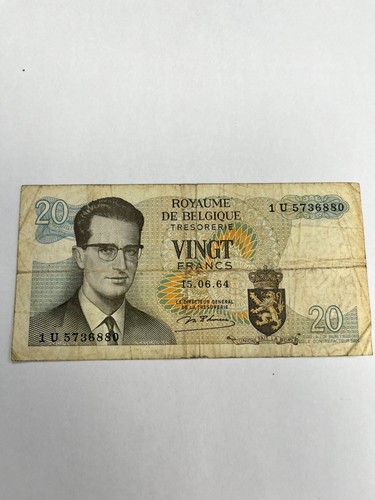 Belgian francs banknote - 20,