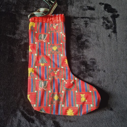 Vintage christmas stocking - vintage,