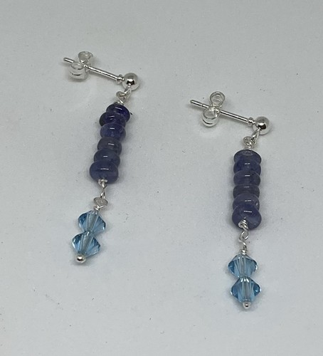 Tanzanite rondelles teal - tanzanite,