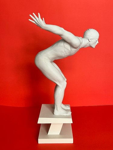 Lladró swimmer porcelain - lladró,