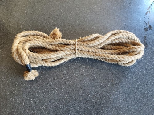 Vintage old hessian rope x - vintage,
