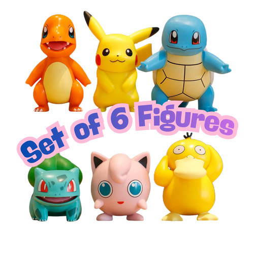 6pcs pokemon toy - 6pcs, figures