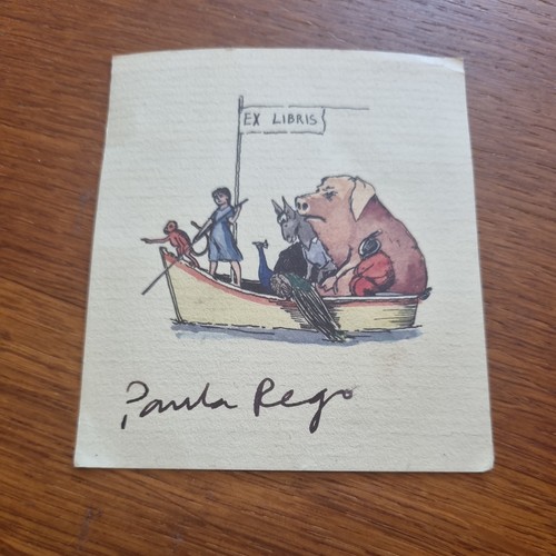 Paula rego signed - rego, bookplate