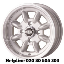 Mini 5x12 Superlight 4 Alloy Wheels (NEW) / Silver Hi-Lite