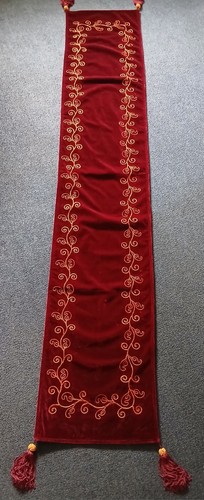 Table runner burgundy - table,