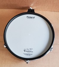 🤖🥁 Roland V DRUMS PD-125 12" Mesh snare tom 2 zone pad CLEANED! E*D*S #3 🤖🥁
