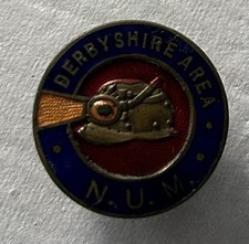 Miners Badge Derbyshire Area NUM