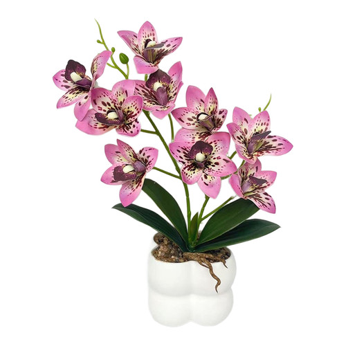 Lifelike pink cymbidium orchid - cymbidium,