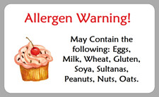 Cupcake Allergen Content