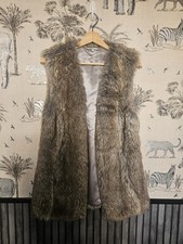 Peacocks Faux Fur Gilet Size