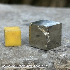 Pyrite crystal cube: fools