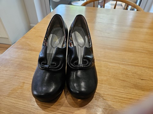 Hotter donna black leather - black,