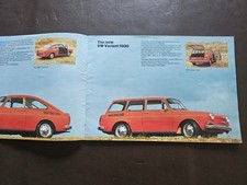 VW Type 3 1600 Brochure 1970. Fastback, squareback. Some great period photos.