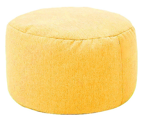 Round stool linen bean - linen,