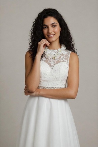 White lace crystal - white, &