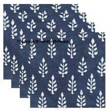 Blue Leaf Fabric Serviette