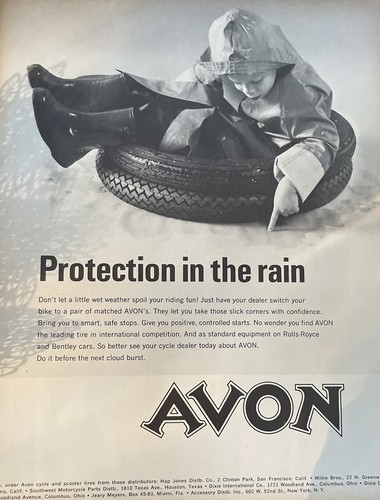 1967 classic avon motorcycle - 1967, &