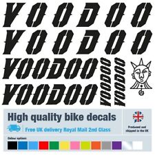 Voodoo solid bike labels / decals, 5+ years external quality (22 pack)