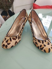 Dune Leopard Print Court Shoe size 6