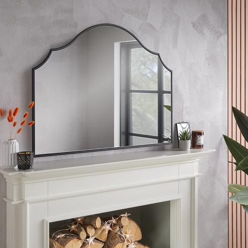 Arch shape overmantle mirror - arch,