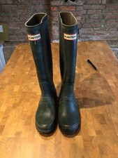 Hunter (Gates) Women’s Green Wellies Wellington Boots Made in England Size UK 4