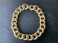 Stunning Vintage Gold Plated Chunky Linked Chain Necklace, Vgc