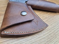 Leather sheath & overstrike