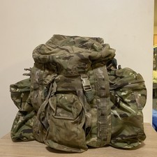 British Army MTP PLCE Short Back Bergen Rucksack with Side Pouches - 120L